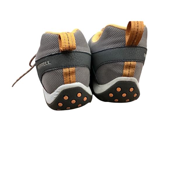 Merrell Men's Gray Orange Castle Rock Lace Up Trail Running Shoes Size 13 - Picture 4 of 8